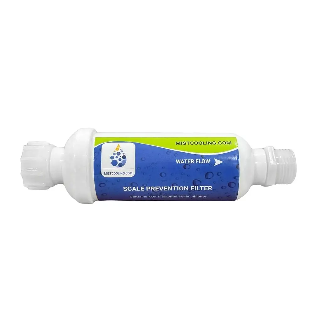 Mistcooling Filter - Scale Prevention Filter - 1/4” Female Thread WITH 3/4'' GHT THREAD MALE