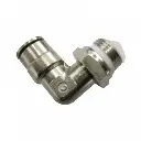 Pump Fitting - Elbow Swivel 1/4 Inch Male Thread to 3/8 Inch Push Lock - (Misting Pump Parts)