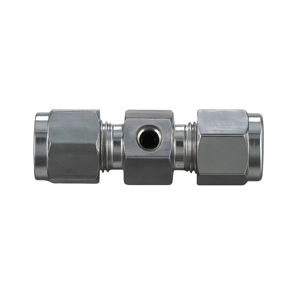 1/4 Inch Misting Tee – Stainless Steel High-Pressure Fitting