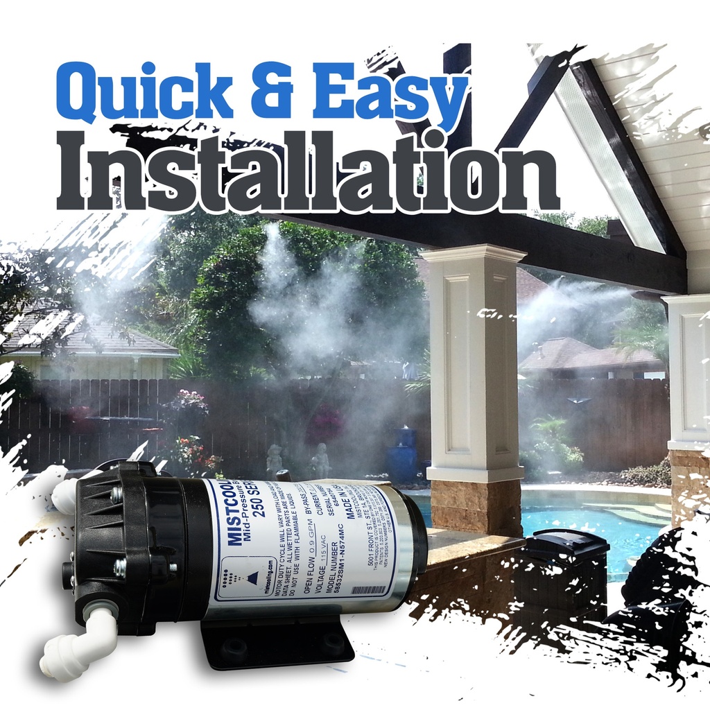 Patio Misting System - Mistcooling System - 200 PSI - MC12020