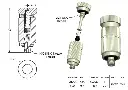 Stainless Steel Cleanable Anti-Drip Fog Pin Mist Nozzle 0.006” Orifice MC41148.webp