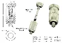 Cleanable Anti-Drip Fog Pin Stainless Steel 0.012” Orifice Mist Nozzle MC41144.webp