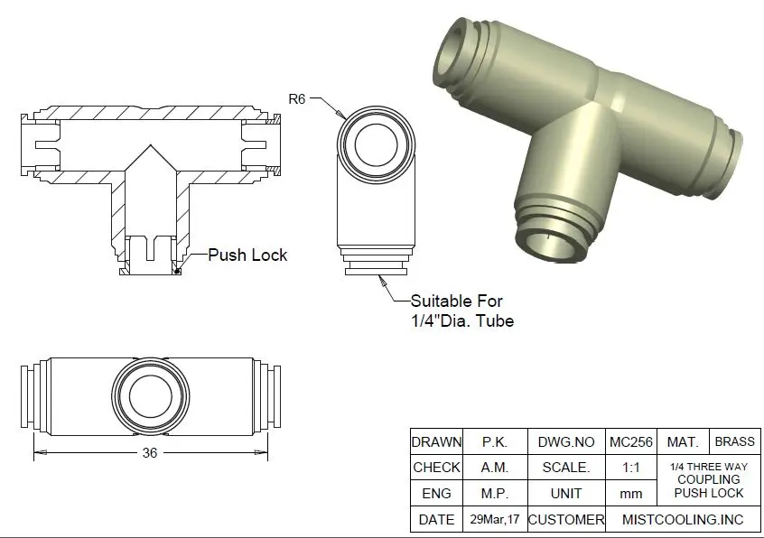 1-4 pushlock brass tee.webp