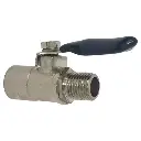 Threaded Ball Valve - 1/4 Inch Male x 1/4 Inch Female - Misting Parts