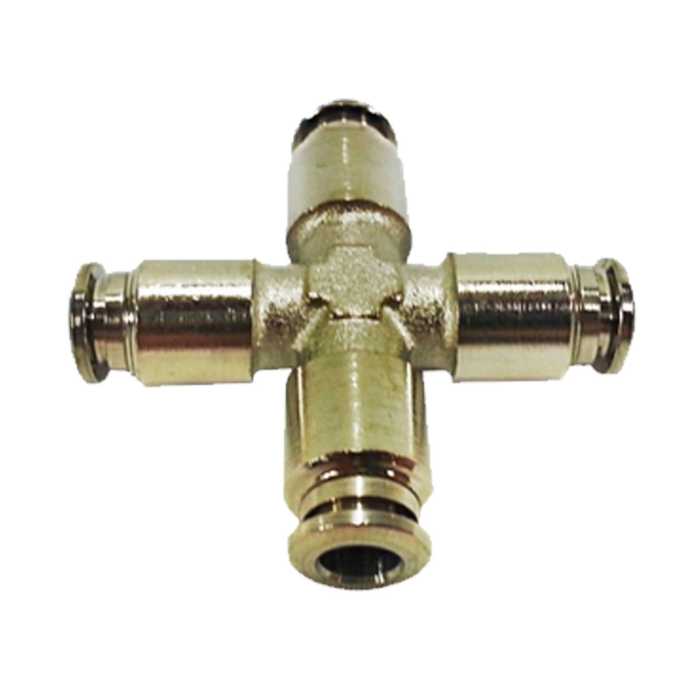 1/4 Inch Cross Push Lock Fitting – Quick & Secure 4-Way Connection