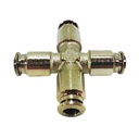 1/4" Cross Push Lock Fitting – Quick & Secure 4-Way Connection