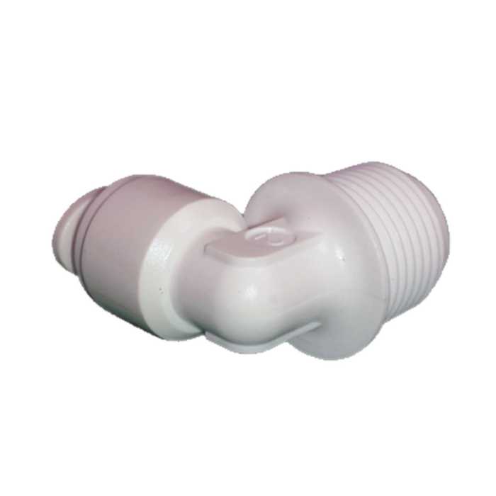 Polypropylene Fitting 1/4 Inch Push Lock Tube x 3/8 Inch NPT Male