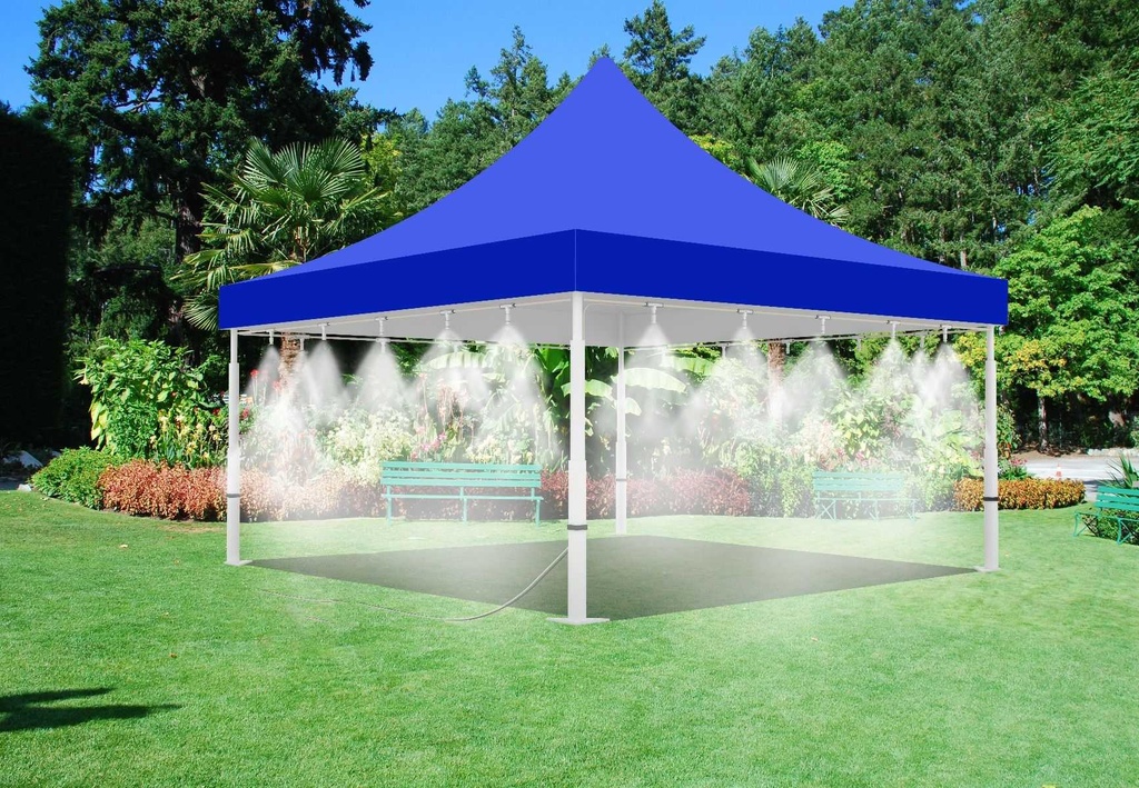 Tent Misting System Low Pressure - Blue Tent - Misting Tent | Portable Misting