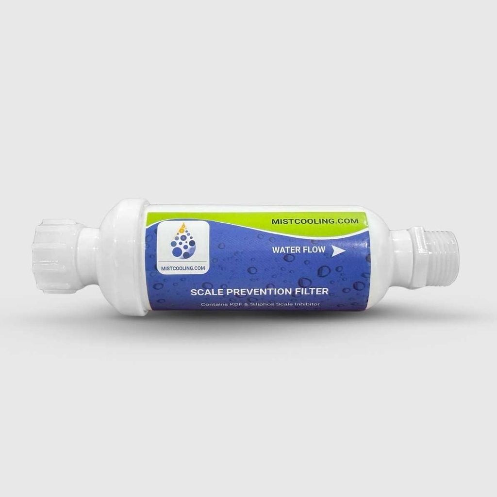 Mistcooling Filter - Scale Prevention Filter - 1/4” Female Thread WITH 3/4'' GHT THREAD MALE