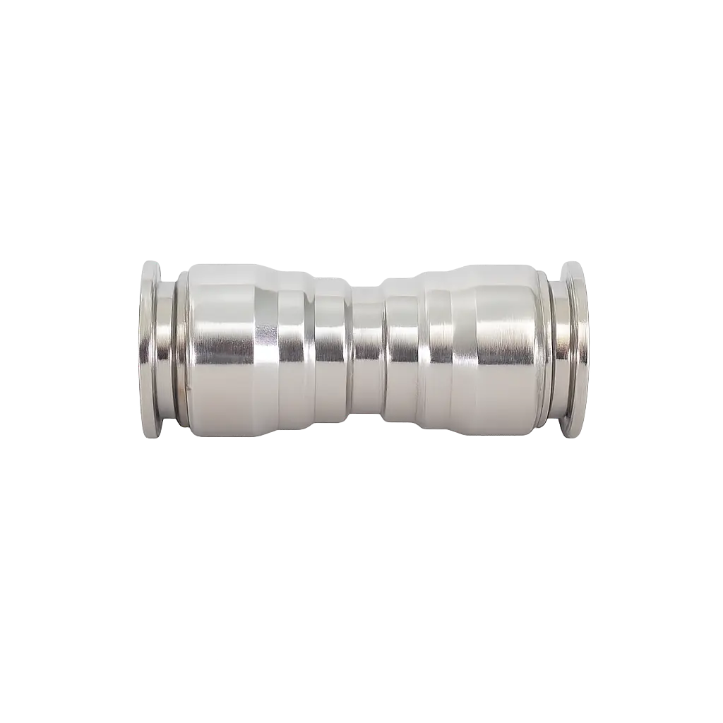 Nickel Plated 1/2 Inch x 3/8 Inch Reducer Push Lock