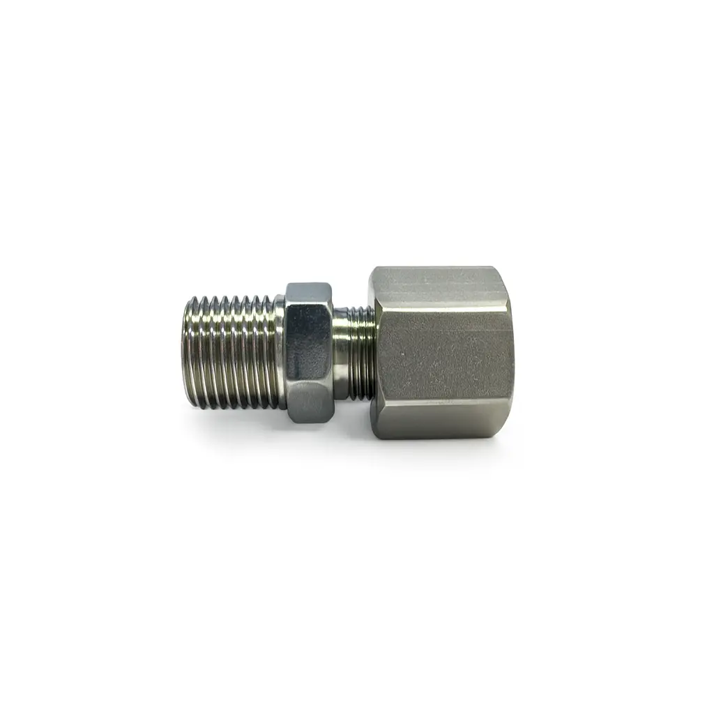 3/8 Inch Male Thread x 1/4 Inch Compression Adapter