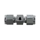 1/4 INCH COMPRESSION TEE 10/24 THREAD -NICKEL PLATED