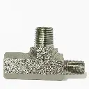 1/4 Inch Female x 1/4 Inch Male x 1/8 Inch Male Bulkhead Fitting – Durable Brass Connector