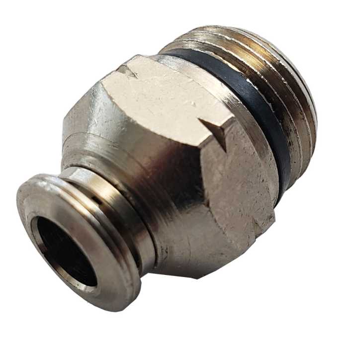 Adapter- 3/8in Thread Male to 1/4 in Push Lock