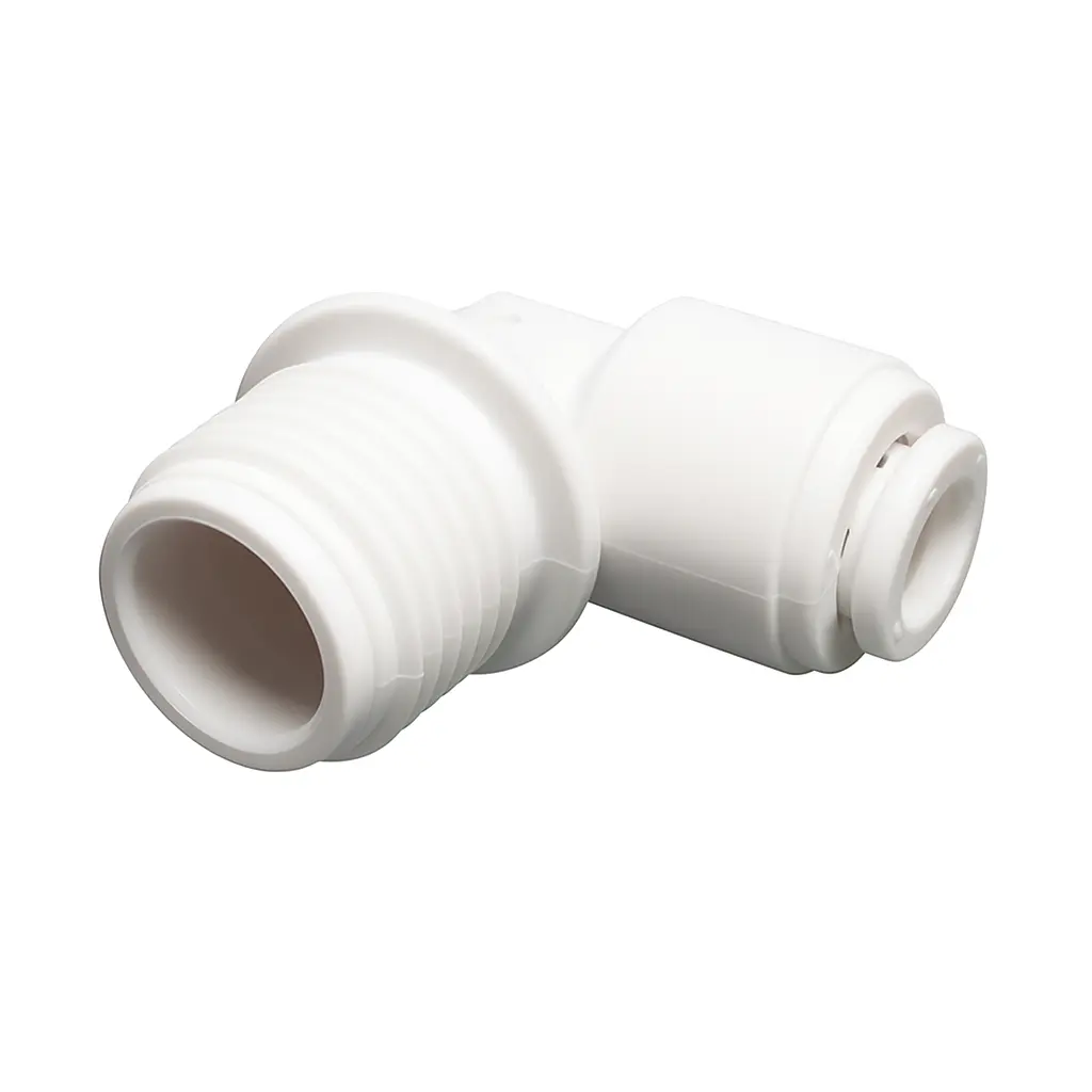 Polypropylene Fittings-1/4 Inch x 1/4 Inch MNPTF Elbow
