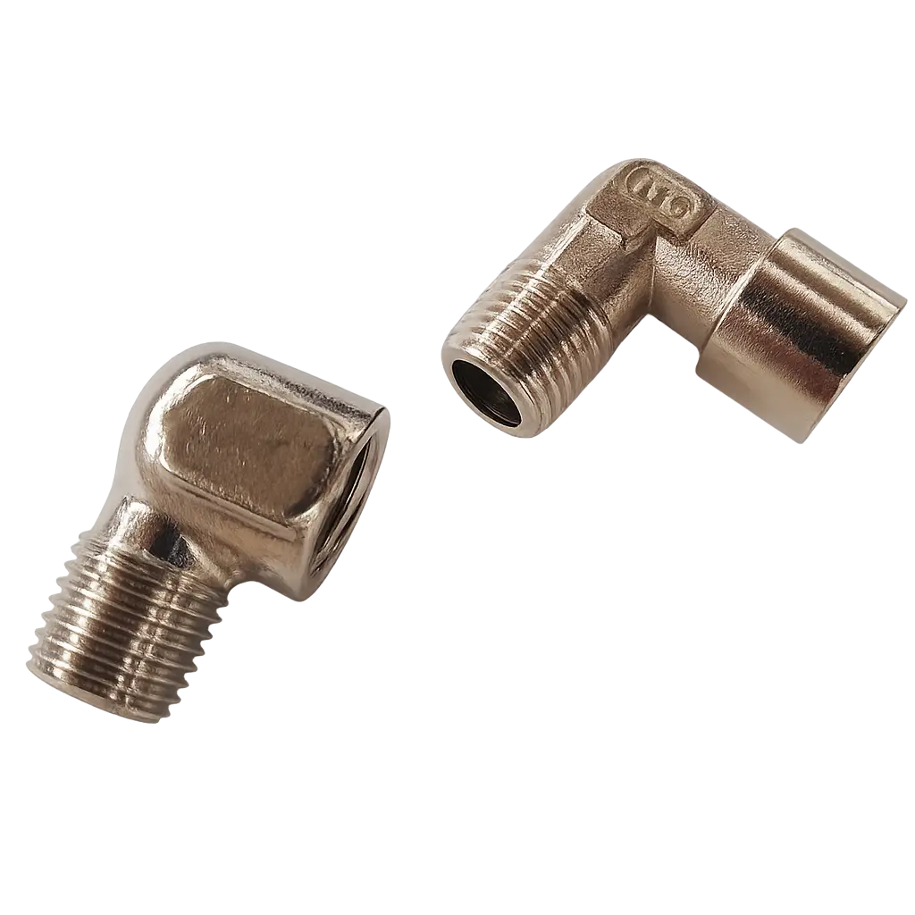 1/4 Inch Male x 1/4 Inch Female Elbow – 90° Brass Fitting for Secure Connections 