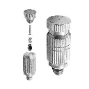 Cleanable Stainless Steel 10/24 Thread  Nozzle 0.015 Inch