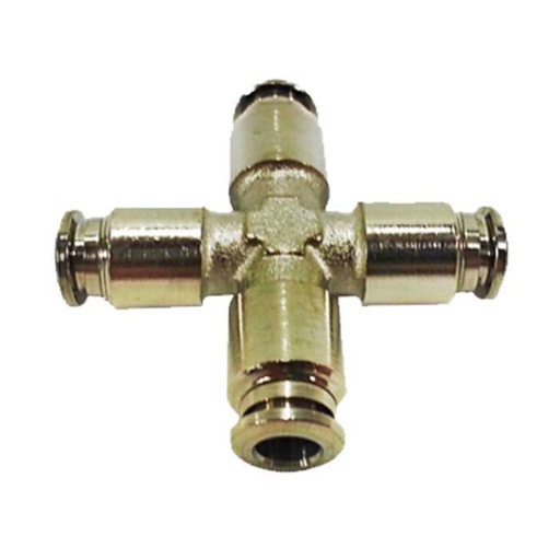 [MC52840] 1/4 Inch Cross Push Lock Fitting – Quick & Secure 4-Way Connection