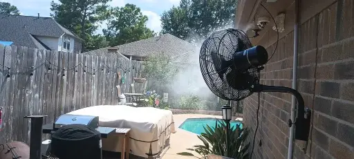 18 Inch Oscillating Fan Kit with 1500 PSI Pump - SS RING
