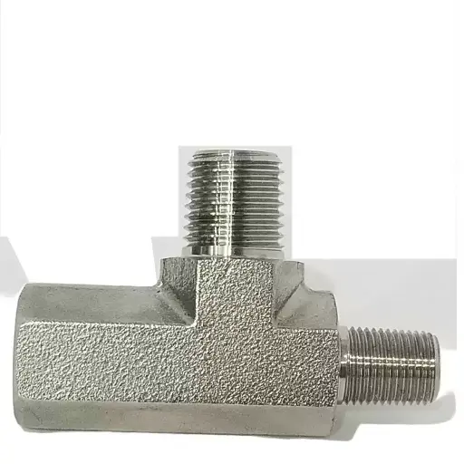 [MC53182] 1/4 Inch Female x 1/4 Inch Male x 1/8 Inch Male Bulkhead Fitting – Durable Brass Connector