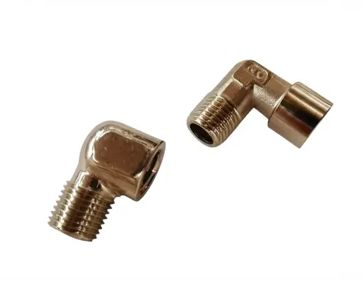 [XMC61376] 1/4 Inch Male x 1/4 Inch Female Elbow – 90° Brass Fitting for Secure Connections