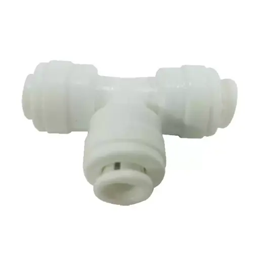 Plastic 3 Way Tee Push Lock
