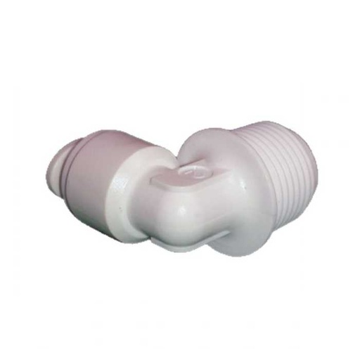 [MC57045] Polypropylene-3/8 Inch Tube OD x 1/4 Inch MNPTF Elbow