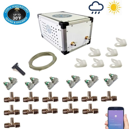 Patio Misting Kit - 250PSI Flexible DIY Mist System